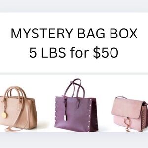 SALE!! Mystery Purse & Bag Box 5 LBS For $50